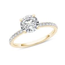 1 Ct T W Diamond Engagement Ring In 14k Gold
