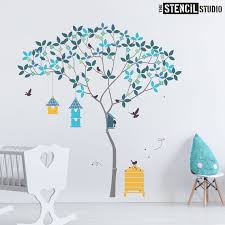 Tree Stencils Nursery Stencils Wall