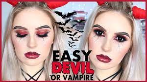 easy vire or devil makeup simple