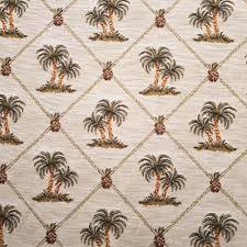 Shop zanui's wide range of home decorating ideas and dress your nest to showcase your style. Jacquard Tropical Palms And Pineapple Luxe Home Decor Fabric Fabric Traders