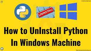 windows os how to uninstall python