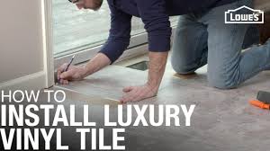 how to install luxury vinyl tile you