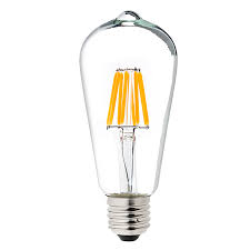St18 Led Filament Bulb 60 Watt Equivalent Led Vintage Light Bulb Dimmable 700 Lumens Super Bright Leds