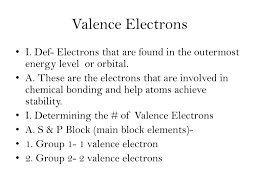 ppt valence electrons powerpoint