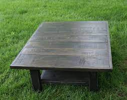 reclaimed rustic coffee table solid