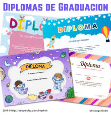 diplomas de graduación de niños