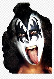 gene simmons kiss face paint hd png
