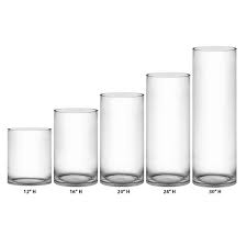 30 Decorative Clear Glass Cylinder