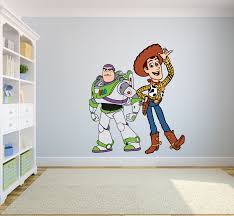 I thought about what was iconic to toy story and andy's room: Toy Story Woody Buzz Lightyear Colorful Decors Wall Sticker Art Design Decal For Girls Boys Kids Room Bedroom Nursery Kindergarten House Fun Home Decor Stickers Wall Art Vinyl Decoration 20x12 Inch