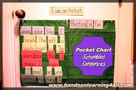 5 Minute Learning Centers Scrambled Sentences Pocket Chart