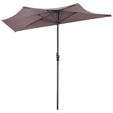9 Feet Patio Bistro Half Round Umbrella