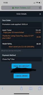 The only movie ticket app that lets you plan with friends and skip the lines. Atom Tickets On Twitter That S Correct Chasepay Offer Maxed Out Last Night Https T Co Oexja6bvak