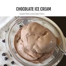 homemade sugar free chocolate ice cream