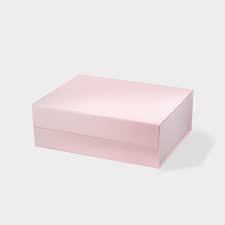 a4 deep pink magnetic gift box custom