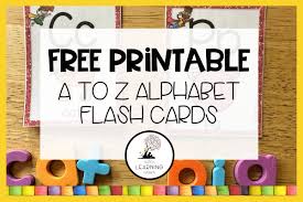 z alphabet flash cards