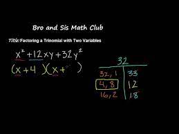Two Variables Algebra I