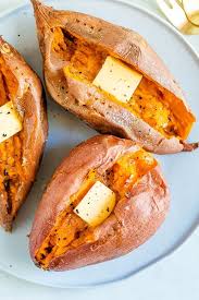 easy baked sweet potatoes in the oven