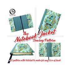 Upgraded sewing pattern format with colour coded pattern pieces, fabric cutting out layouts and fabric requirements table. Notebook Cover Pdf Sewing Pattern A5 Spencerogg