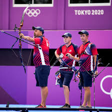 An san and teenager kim je deok paired up to lead south korea to a gold medal in the olympic debut of archery's mixed team event at the tokyo games. 9evdcsn1ses9cm