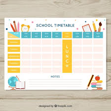 Creative Ideas For School Time Table Chart