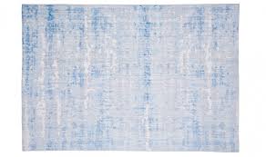 easy care rug abstract light blue