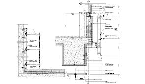 Curtain Glass Wall Installation Drawing