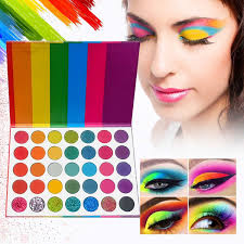 35 colors rainbow eyeshadow warm earth