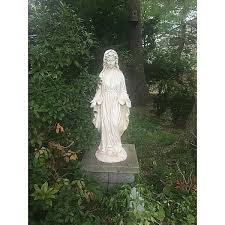 Virgin Mary Sculpture Outdoor Garden