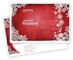 Microsoft Office Postcard Template Christmas Theme Postcard Template