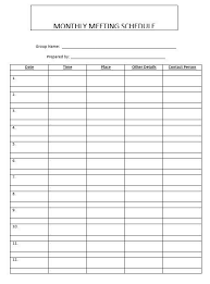 17 Free Monthly Meeting Agenda Templates Ms Office