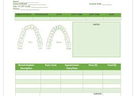 18 Dental Invoice Templates With Brilliant Designs Word Pdf Excel