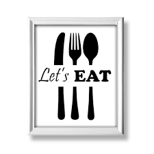 Let Eat Sign Printable Wall Art