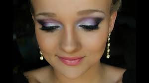purple prom makeup tutorial you