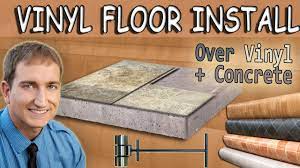 install vinyl sheet flooring over
