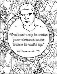 Click the muhammad ali coloring pages to view printable version or color it online compatible with ipad and android tablets. Black History Coloring Pages Black History Month Activities By Ford S Board