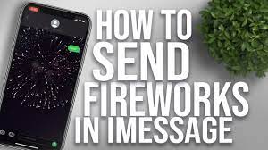 send fireworks in imessage ios 2020