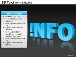 3d text fonts editable powerpoint