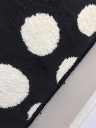ikea ulgump carpet rug black polka dots