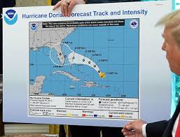 79 tropical or subtropical cyclones, their remnants, or their precursors have affected the u.s. President Trump Displays Map Of Hurricane Dorian In Oval Office But Something S Off The Boston Globe