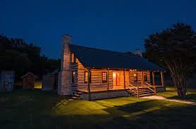 Historic Texas Log Cabin Hill Country