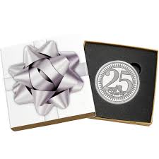 25th anniversary silver round silvertowne