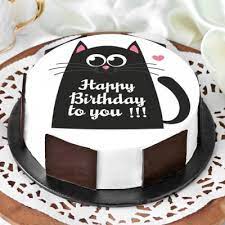 Birthday cakes for girlfriend are the best when personalized & customised ! Order Black Cat Birthday Cake Half Kg Online At Best Price Free Delivery Igp Cakes