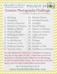 photo challenges for any month or