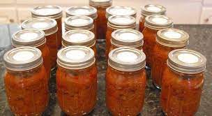 canning chili con carne meat and