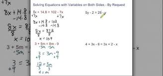 How To Solve Equations With Variables