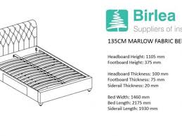 Birlea Marlow 4ft6 Double Grey Fabric