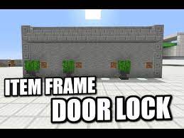 minecraft ps4 item frame door lock