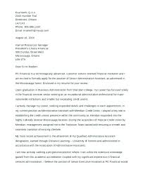 Cover Letter Examples For Finance Financial Analyst Cover Letter