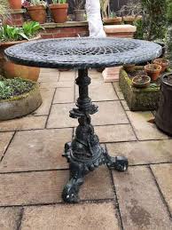Cast Iron Garden Table And Four Chairs