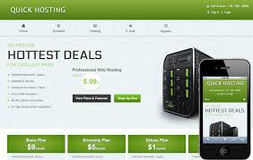 Quick Hosting Domain Sales Mobile Web Template